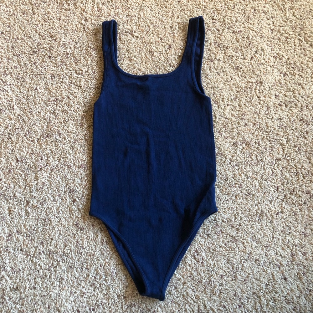 Women's Shosho Royal Blue Summer Tank Top Bodysuit size Medium